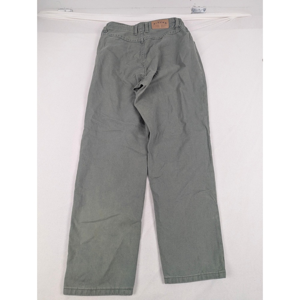 Denim Riders by Lee Womens Sage Green High Rise Straight Leg Pants Size 10P - Picture 5 of 16